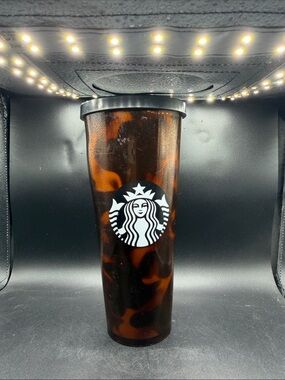 Starbucks Tortoiseshell Cold Cup - Black & Brown